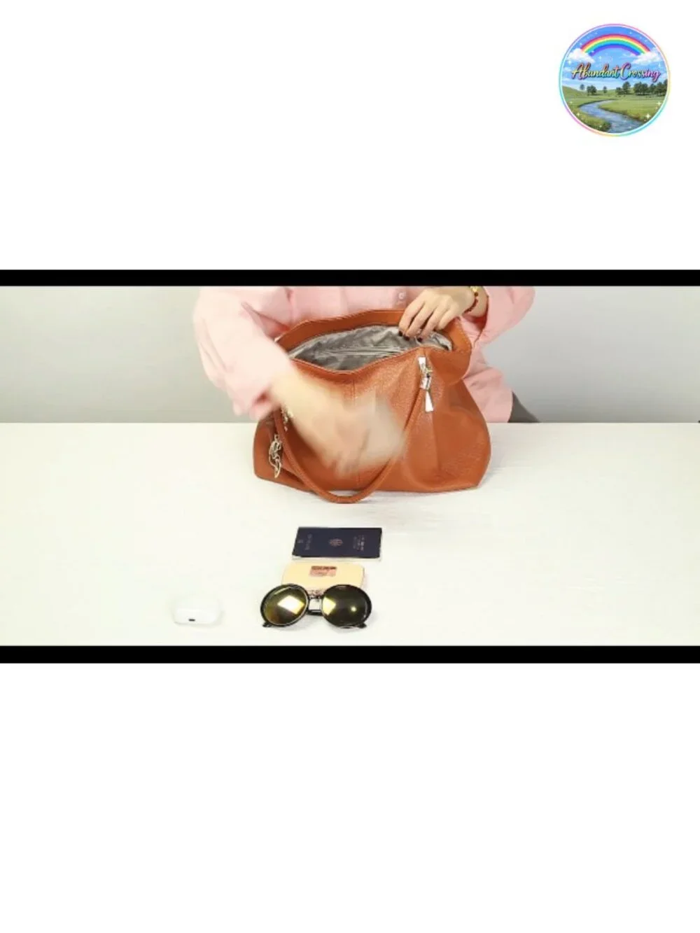 Genuine Leather Designer Satchel Handbag for Women with Top Handle and Zipper